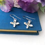 Sterling Silver Mini Lily Flower Earrings, thumbnail 1 of 12