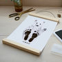 Personalised Baby Polar Bear Footprint Kit, thumbnail 2 of 7