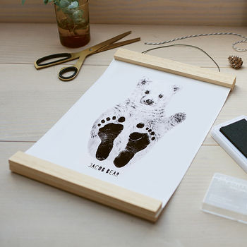 Personalised Baby Polar Bear Footprint Kit, 2 of 7