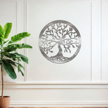 Metal Tree Of Life Wall Art For Modern Home Decor, 5 of 11