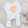 Favourite Auntie Personalised Baby Grow Abstract, thumbnail 7 of 8