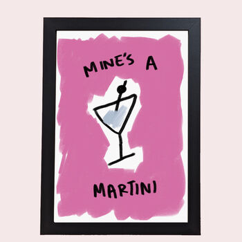 Martini Illustrated Cocktail Print, 3 of 4