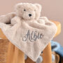 Personalised Faux Fur Teddy Comforter, thumbnail 1 of 8