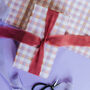 Pastel Gingham Wrapping Paper For Birthdays, Weddings, Anniversaries, Baby Showers And Christmas, thumbnail 2 of 8