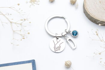 I Love You, Holding Hands Gesture Necklace. Valentine's Gift, 5 of 8