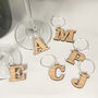 Letter Five Wine Glass Charms, thumbnail 3 of 11
