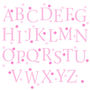Pink Polka Alphabet Wall Stickers Upper And Lower Case, thumbnail 5 of 7