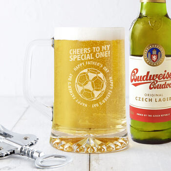 'Special One' Father's Day Football Beer Tankard, 2 of 5