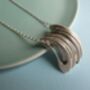 Five Sterling Silver Miniature Stacks Necklace, thumbnail 1 of 2