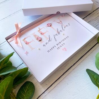 Fifty And Fabulous Handmade Birthday Card, 4 of 7