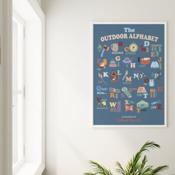 Outdoor Alphabet Nursery And Kids Room Print, 2 of 3