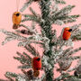 Felt Robin Christmas Tree Hanging Decorations, thumbnail 1 of 2