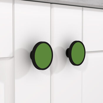 Green Cupboard Door Knobs Drawer Handles, 4 of 9