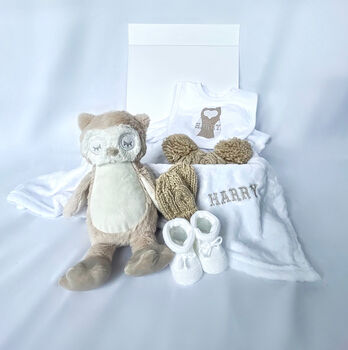 Personalised Newborn Owl Baby Gift, 4 of 4