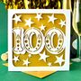 Big Number Personalised 100th Birthday Card, thumbnail 1 of 4