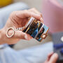 Personalised Leather Eight Photo Mini Book Keyring For Dad With Hot Stamped Initials, Name Or Date, thumbnail 4 of 11