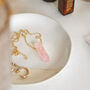 Gold Tone Rose Quartz Pendant Necklace, thumbnail 1 of 6