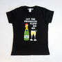 Prosecco Ladies Christmas T Shirt, thumbnail 3 of 5