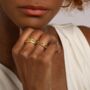 18k Gold Plated Hera Single Stacking Ring, thumbnail 1 of 4