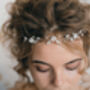 Crystal And Pearl Delicate Wedding Hair Vine Thea, thumbnail 3 of 10