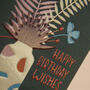 'Happy Birthday Wishes' Floral Birthday Card, thumbnail 2 of 2
