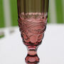 Four Rouge Etched Champagne Flute Set, thumbnail 4 of 6