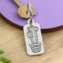 Cactus Plant New Home Gift Pewter Keyring, thumbnail 1 of 8