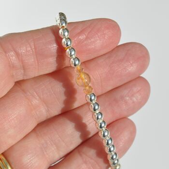 November Birthstone Sterling Silver Bracelet Gift, 2 of 4
