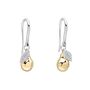 Gold And Silver Plated Pear Drop Earrings, thumbnail 2 of 3