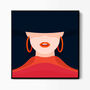 Girl In The Hooped Earing, Canvas Wall Art, thumbnail 4 of 7