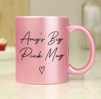 Personalised Pink Glitter Mug, 5 of 5