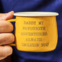 Personalised Coloured Enamel Message Mug, thumbnail 1 of 2