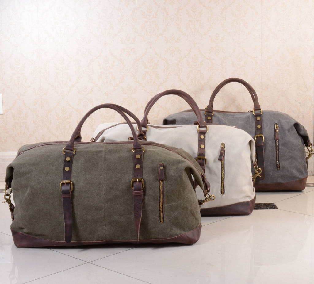 large canvas holdall bags