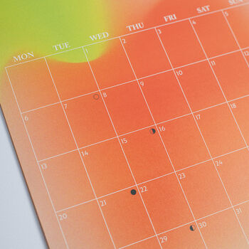 2023 Gradient Grid Wall Calendar | A4 Hanging Calendar, 5 of 10
