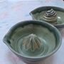 Handmade Ceramic Lemon Squeezer Blue/Green, thumbnail 8 of 8