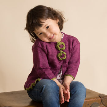 Hand Knitted Cardigan For Girls, 2 of 4