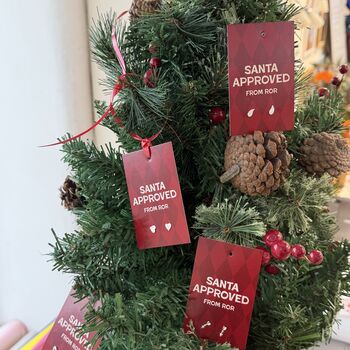 Santa Approved Sterling Silver Earrings Studs Stocking Filler, 3 of 7