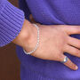 Men's Sterling Silver Round Belcher Chain Bracelet, thumbnail 1 of 3