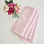 Pair Of Softest French Linen Blush Napkins, thumbnail 2 of 9