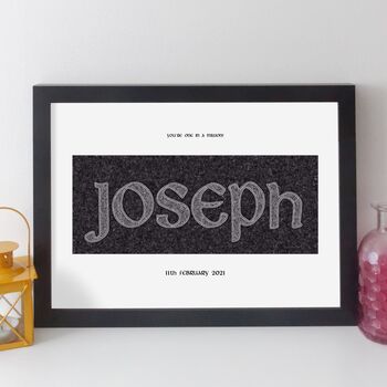 Personalised Family Name Or First Name Print Word Art, 2 of 7