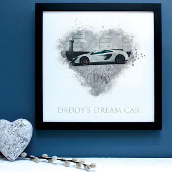 Personalised Watercolour Car Portrait Framed Print, 5 of 7