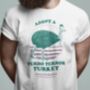 Funnt Cassowary T Shirt, Adopt A Turbo Terror Turkey, thumbnail 1 of 7