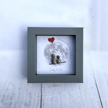 Personalised Fathers Day Pebble Picture, 3 of 3