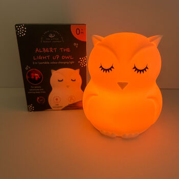 Albert The Light Up Owl Nightlight For Babies, 4 of 8