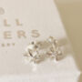 Sterling Silver Snowflake Stud Earrings, thumbnail 1 of 7