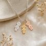 Personalise Child Charm Necklace Custom Name Date Engraved, thumbnail 1 of 10