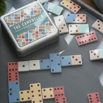 Personalised Colourful Dominoes Double Six Set, 2 of 3