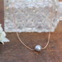 Monroe Floating Pearl Rose Gold Necklace, thumbnail 5 of 5