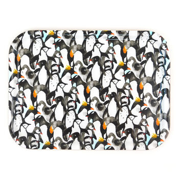 Waddle Of Penguins Print Small Tray, 5 of 8