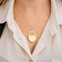 Personalised Large 9ct Yellow Gold Oval Plain Locket, thumbnail 1 of 12